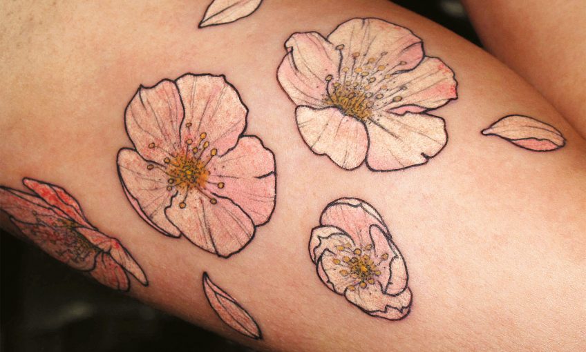 tattoo fleur