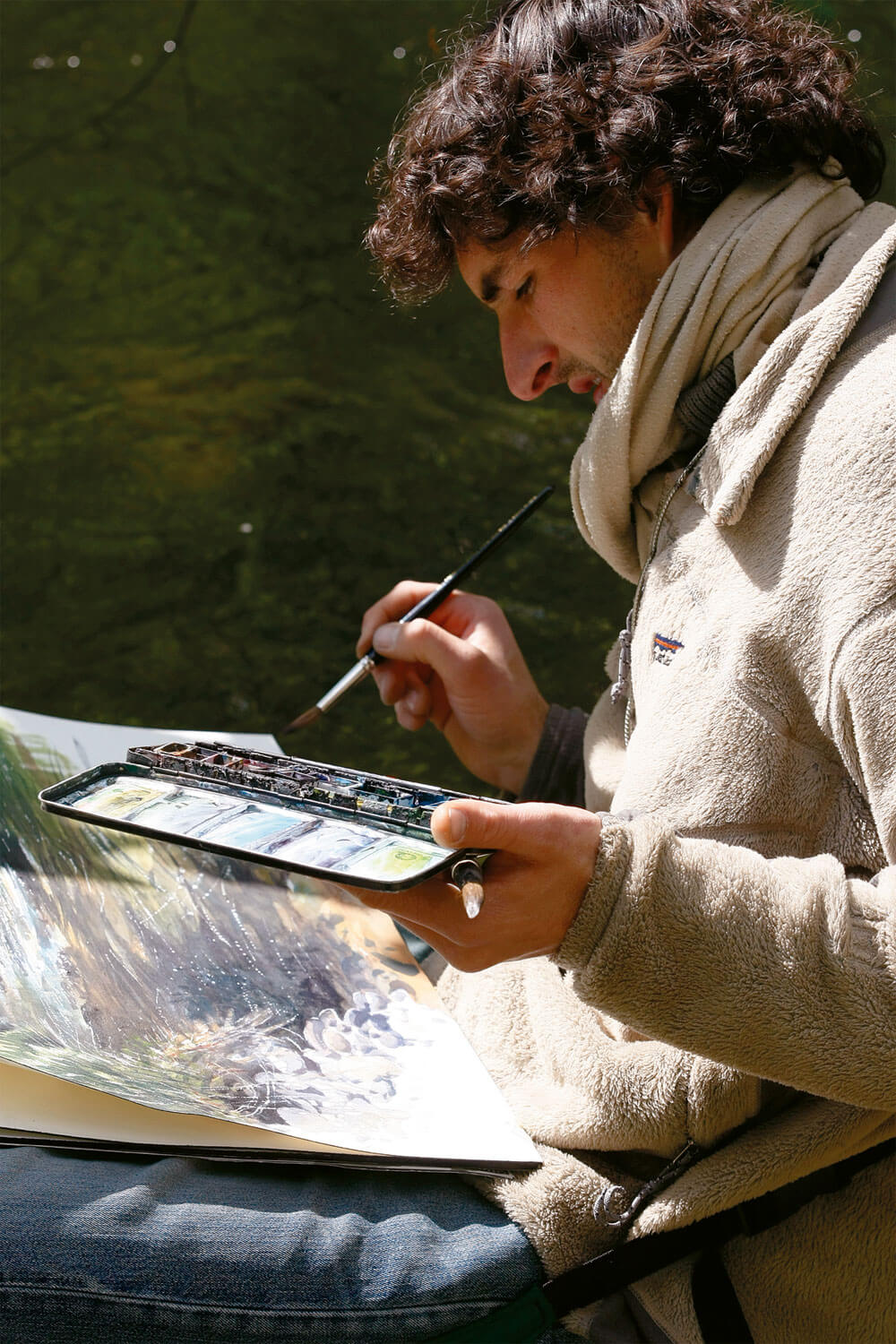 La rivière dessinée par Laurent Willenegger