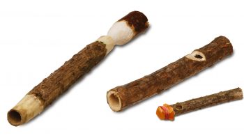 Flûte, mirliton, pistolet à patate… le sureau est pratique pour réaliser divers objets.