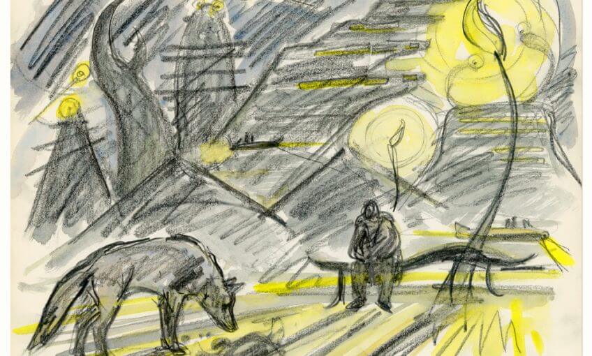 Loup en ville par Tsunéhiko Kuwabara