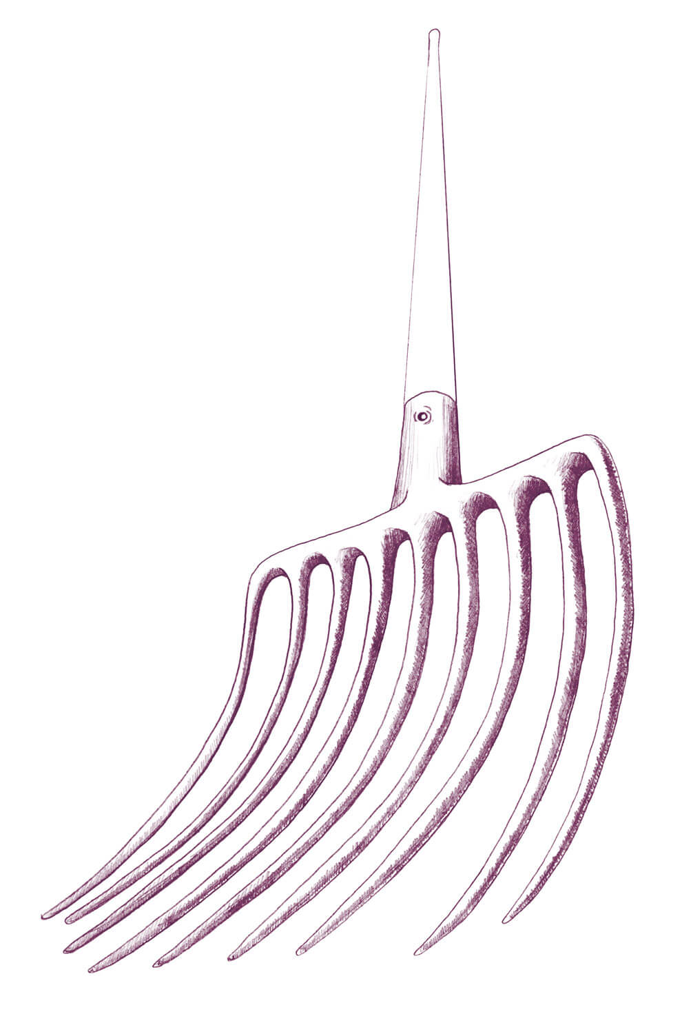 dessin Fourche à litière