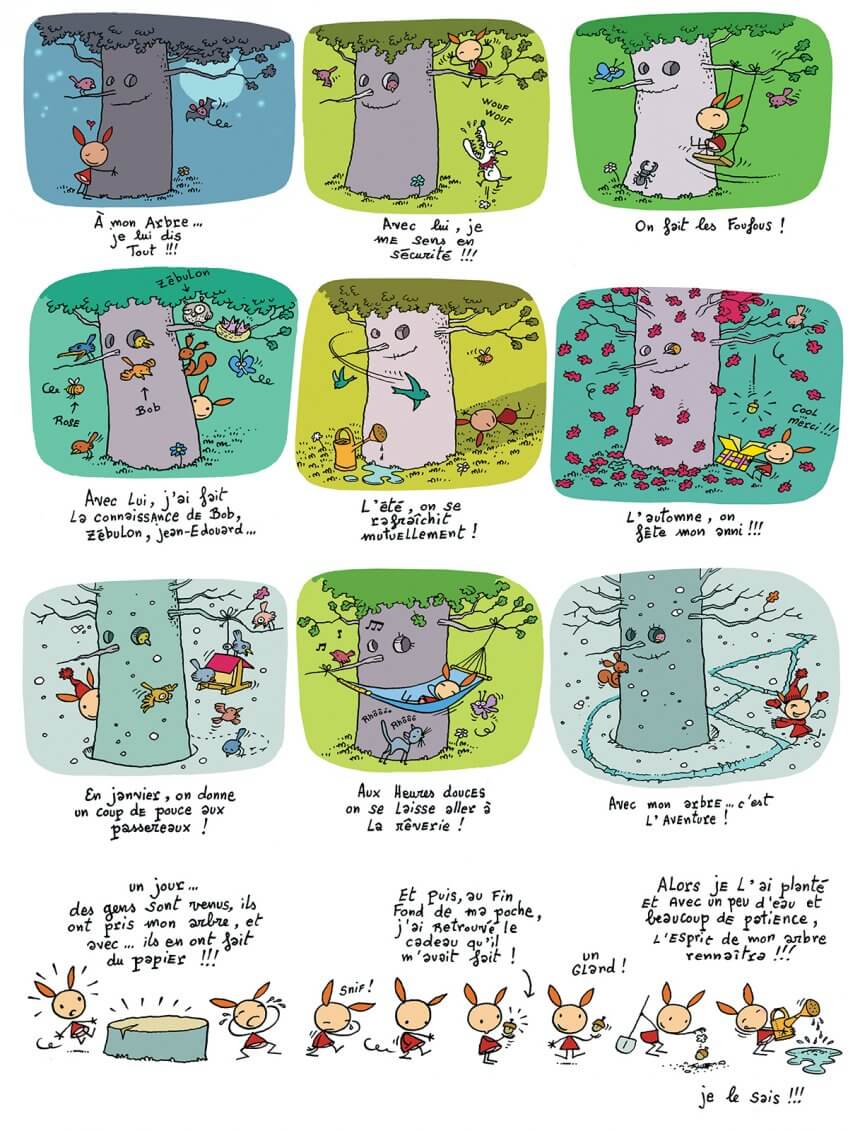 BD sur la vie d'un arbre