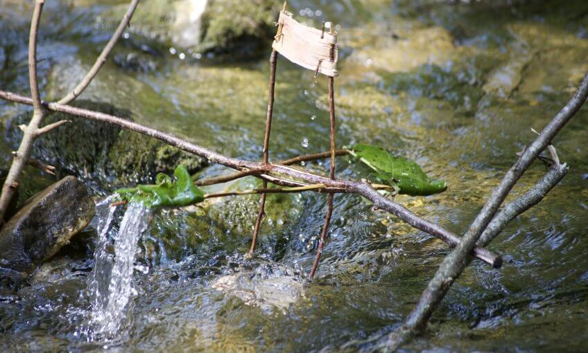 Un moulin à eau.