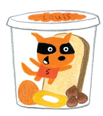 Une boîte à goûter écureuil