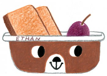 Une boîte à goûter ourson
