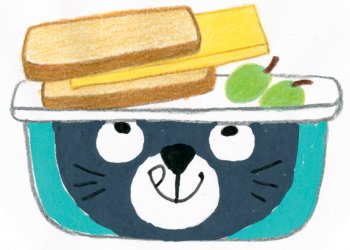 Une boîte à goûter souris