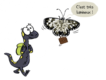 Sam et Simon le papillon demi-deuil