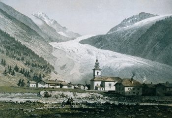 Le glacier d’Argentière immortalisé en 1860.