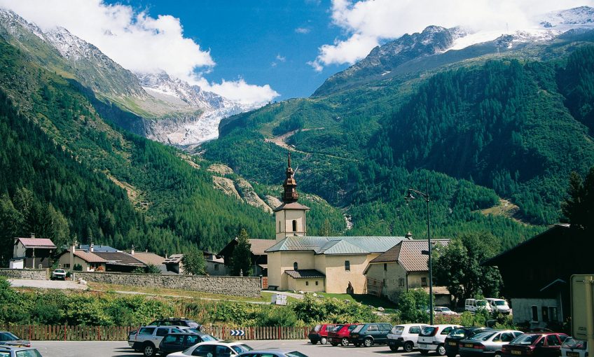 Le glacier d’Argentière immortalisé en 2001