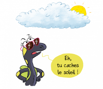Sam face à un cumulus