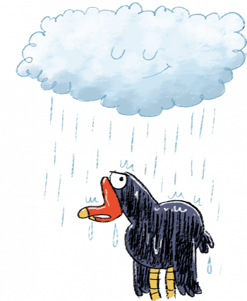 Sous la pluie