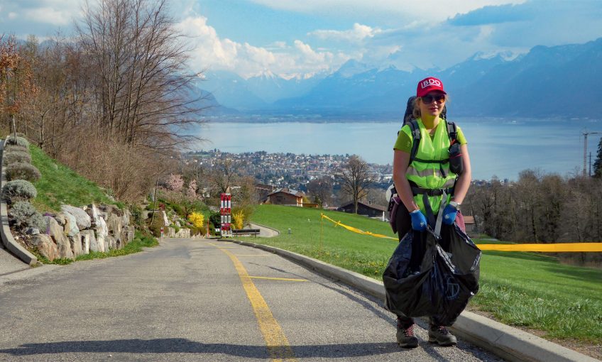 Déchets sauvages, une gymnasienne lutte contre le littering