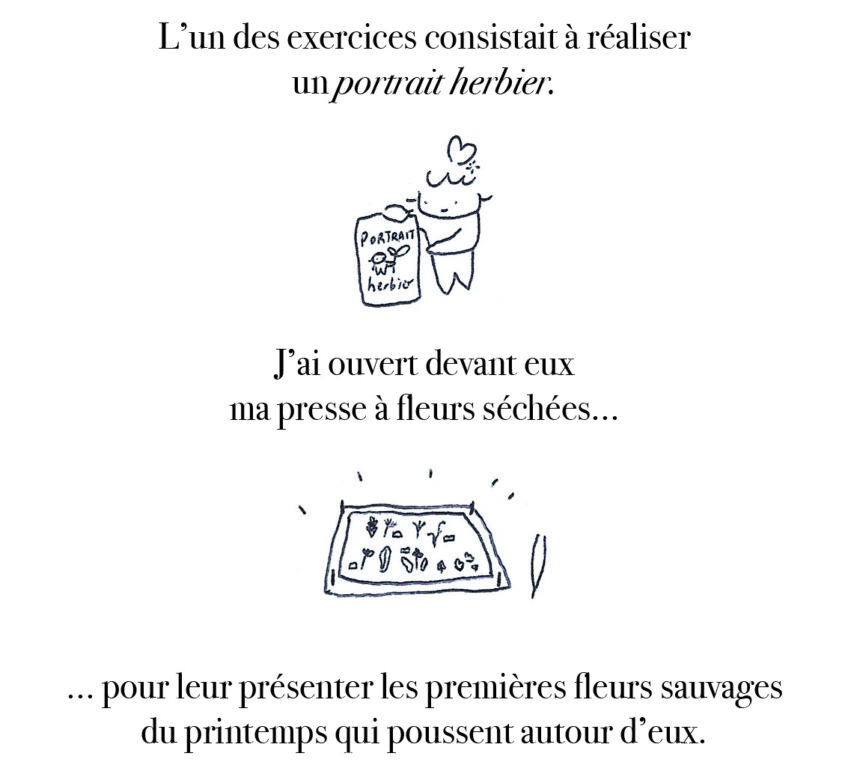 portraits herbiers fleurs poeme la salamandre